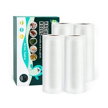 Happy Seal 진공포장 백 8x25 롤 식품 보호기용 4팩 식사 봉인 BPA 없음 상업용 등급 Vac 보관 준비 또는 수비드에 적합