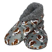Pit Bull 슈퍼 소프트 슬리퍼 E&S Pets 핏불 아늑한 하우스 미끄럼 방지 바닥 대부분에게 맞는 원 사이즈 셰르파 남성 여성용 반려동물 애호가 One Size Fits M