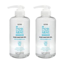 네이쳐러브메레 손소독겔 500ml 2개 대용량 손소독제 보습성분포함 유아동