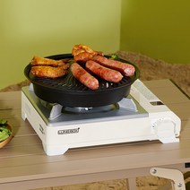 강력한 부린강염버너 캠핑 파워 스토브 신제품 야외 불꽃 카세트 휴대용 소형 화재 보일러 필드 가스, [02] 파이로테크닉 카세트 스토브(핑크 그린) 무료