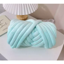 벨벳 자이언트얀 빅얀 루피망고실 왕모찌실 가방 DIY 핑거니팅 20색상, 벨벳얀 1kg, 벨벳 스카이