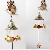 문종 윈드벨 무선초인종JR01-2 측면 부엉이