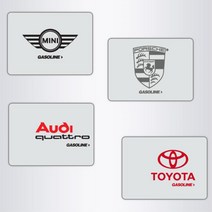 폭스바겐GTI 자동차 로고 주유구스티커 23번, 가솔린, 화이트