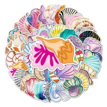 여아 청소년 남아 아동용 쉘 스티커 귀여운 방수 비닐 스티커 노트북 하이드로플라스크 물병 컴퓨터 자전거 자동차 노트북 컵 자전거 헬멧 휴대폰 머그잔 만화 데칼, Shell