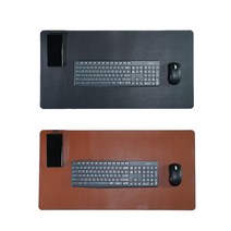 무선충전 마우스패드 라온 무선 고속충전 데스크 매트 장패드, 브라운