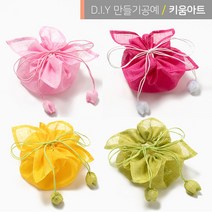 전통포장 보자기 모시복주머니 외국인선물, 복주머니(연분홍)