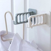 만능 틈새옷걸이 빈틈 공간활용 미니행거, 블루, 1개