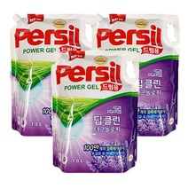 퍼실 딥클린 플러스 라벤더향 드럼용 액상세제 리필, 1.8L, 3개