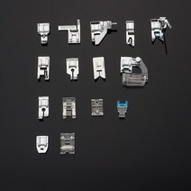 노루발 미싱 부속 말아박기 오버록 1115pcs 재봉틀 노루발 피트 키트 상자 형제 가수 janom 재봉틀 발 도구 재봉 액세서리 세트, 15pcs opp 가방-d