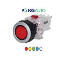 KG-AUTO 누름버튼스위치 22파이 KDF-QM1 KDF-QM2 KDF-QA1 KDF-QA2 원형 고급매입형, KDF-QM1(자기복귀), 적색