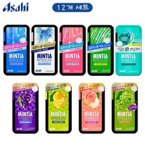 일본 아사히 민티아 브리즈 mintia breeze 구강청정사탕 에티켓 캔디 30알 9가지맛 12개 세트, 스파클링머스캣6, 샤이니핑크6