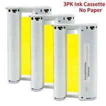 캐논 셀피 6인치 컬러 카트리지 용지 KP36IN CP900 CP910 CP1000 잉크 카세트, 3pcs ink cassette