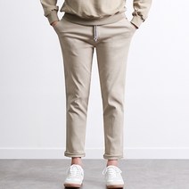 [투뎃] 남성용 데일리 허리밴딩 스판 코튼 팬츠