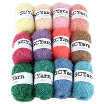 SCYarn 수세미실 12볼 세트, 900m, 파스텔