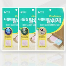 서랍형 탈취제 3개 붙박이장 옷장 나무 냄새 제거, 아쿠아