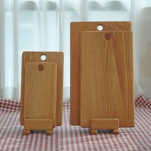 수제 오크 원목 플레이팅 나무도마 100% 명장 직접제작, 1개