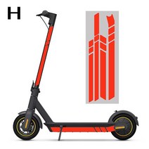 J1 전동킥보드 부품 세그웨이 나인봇 맥스 G30 전기 스쿠터 형광 바디 장식 경고 스트립 1 세트 야간 스티, 08 H, H