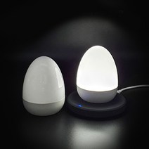 다번다 무선 충전 에그 소프트 무드등, 화이트 MON-LAMP