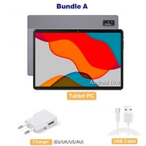 새로운 10 인치 태블릿 PC 안드로이드 10.0 옥타 코어 8GB + 5G 와이파이 구글 플레이 1920x1200 IPS 스크, Gold, CHINA, 01 Bundle A_02 Gold