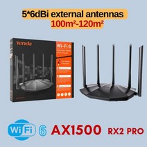 Tenda-AX3000 Wifi 6 메쉬 WIFI 기가비트 라우터 2.4G 5GHz 듀얼 밴드 RX12 PRO WIFI6 무선 신호 증폭기 WiFi 리피터 네트워크, [01]  EU plug, [01] EU 플매트 카펫 매트 카펫 매트 카펫 러그, [03] AX1500 5x6dBi