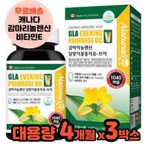 캐나다 감마리놀렌산보라지오일 비타민E 달맞이꽃종자유 면역과민 피부개선 3박스