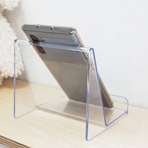 아크릴 책 거치대 휴대폰 진열대 핸드폰 경사형 수첩 다이어리 쇼케이스