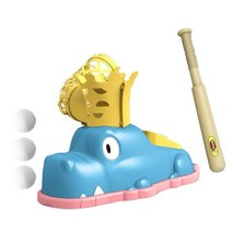 야구 피칭 머신 실용적인 발사기 스포츠 게임 훈련 장난감 어린이 소녀와 소년을 위한 생, 02 Blue