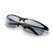 고급선글라스 2019 photochromic polarized semirimless sunglasses 드라이버 라이더 스포츠 고글 카멜레온 변경 색 안경 남성 여성 8177