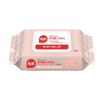 비앤비 안심제균티슈 캡형, 60매, 2개