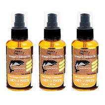 알파독 연어오일 120ml 3개