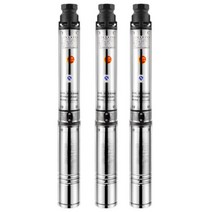 심정수중 펌프 고압 깊은 우물 물탱크 펌프 지하수, 550W 65m 헤드 220V 18m 와이어, 1개