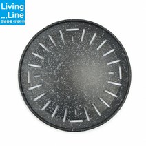 KI 직화구이 불판 마블 가스용 숯불용 고기불판 업소용 삼겹살 고기팬 구이판 로스구이판 업소용 가정용 삼겹살 불판, [LL] 가스용 32cm