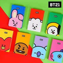 BT21 휴대용 미니 다이어리 수첩 초등학교 단체구매, 알제이
