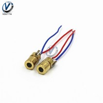 5Pcs 3V 5V 650nm 6mm 빨간 점이 작은 레이저 모듈 내부 디밍 구리 헤드 미니 포인터, 02 5V