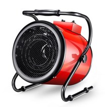 비닐하우스 전기 온풍기 팬히터 난로 난방, 3KW/220V 레드