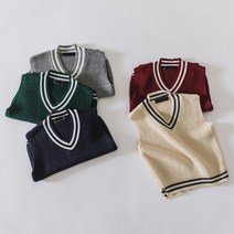 세인트키즈 아이비스쿨 아동니트조끼 아기베스트