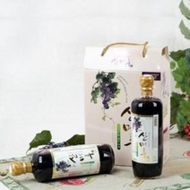 (경남관광기념품점 함양군) 친환경 농산물 원료로 만든 보랏빛 산머루즙 골드 (700ml X 2병), 1개