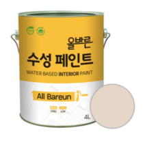 페인트인포 올바른 수성 페인트 4L, 레전시베이지, 1개