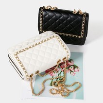 정장 오피스룩 퀼팅 체인백 직장인 여성 사각 핸드백 76215EA