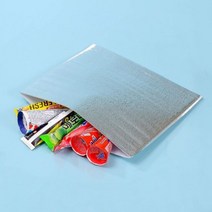 오너클랜 두꺼운 은박 보냉봉투 50p세트 식품포장 일회용 보냉 [WC9A748], 단일옵션
