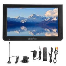 휴대용 TV 모니터 Leadstar 10inch 미니 tv hd 1920x1280 디지털 tv 흡입 컵 스탠드 eu 플러그 110‑220v 디지털 portatil 텔레비전, 없음