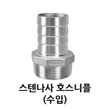 스텐 나사 육각 호스 니플 8A 10A 15A 20A 25A 32A 스테인리스 SUS, 8A-Ø8 (1/4)
