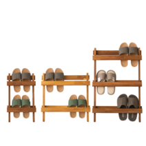 타올라 원목 실내화거치대 슬리퍼거치대, 오크, 1개, 미들(네 켤레)