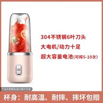 텀블러 믹서기 미니 소형 휴대용 쥬서기 블렌더, 소녀 가루 6 잎 칼 젖병 플라스틱 컵