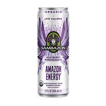 Sambazon Low Calorie Amazon Energy Pomegranate Low-Calorie Acai Berry １2 Fl Oz, 1