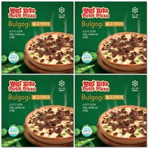 쁘띠피자 불고기 4판 세트, 8개입, 185g