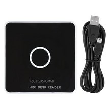 RFID 카드 리더기 UHF USB 데스크탑 리더 라이터 902~928MHz 주파수 50cm 비접촉식 근접 센서 내장 버저 ISO18000-6C ISO18000-6B와 호환
