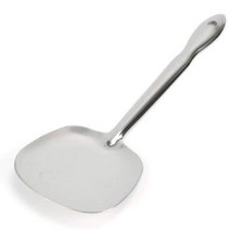 KO 키친쿡 업소용 필수 주방 용품~! ~ 스텐 통 주걱 스푼 뜨개 급식 소 조리도구 밥 떡볶이 뒤집개, 사이즈-중(7.7*7.6*21.7)