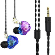 AK6 MAX 인이어 이어폰 분리형 라인 변경 용 마이크 헤드폰이있는 HIFI 저음 소음 차단 이어 버드 헤드셋, 01호