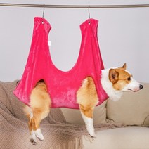 강아지미용의자 고양이출장미용 애견테이블 강아지 받침대 미용테이블, S, 플란넬 핑크